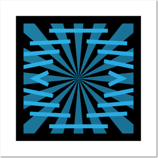 Abstract geometric design Posters and Art